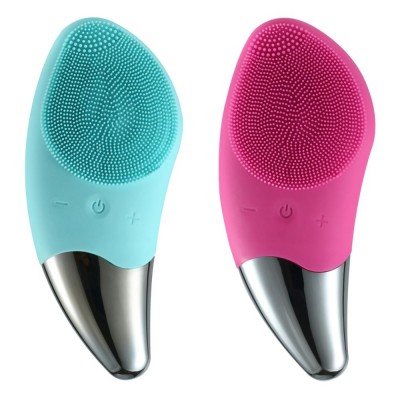 portable chargeable waterproof silicon face cleansing brush